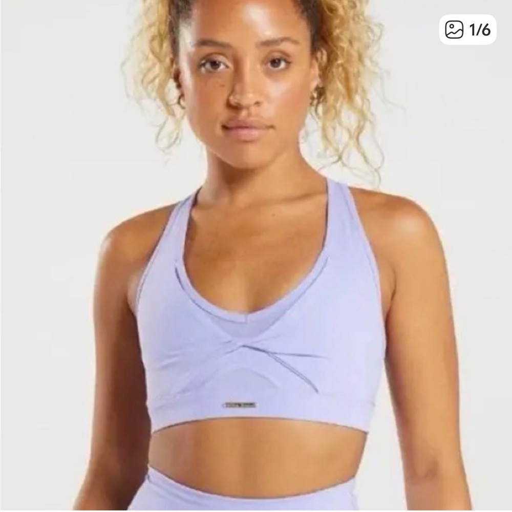Gymshark Lilac Scoop Neck Sports Bra